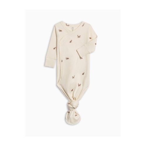 Organic Indy Kimono Gown, Newborn