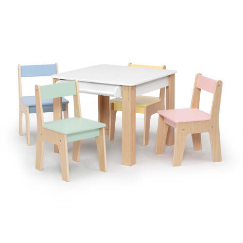GapKids Table and 4 Chair Set with Paper Roll Holder | Delta Children