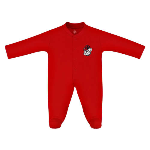 Georgia Bulldogs Footed Romper | College Baby