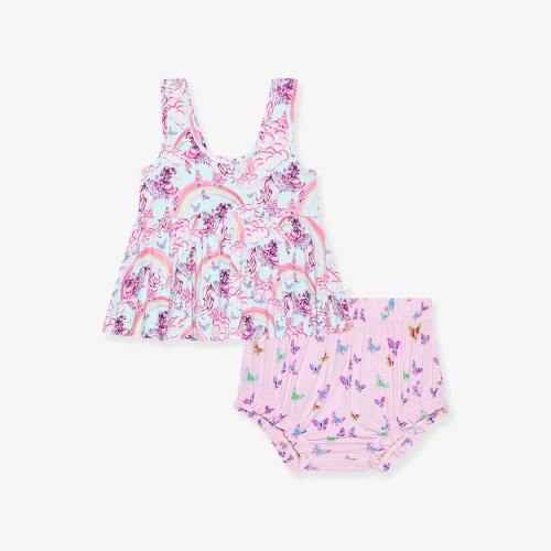 Cosette Peplum Bummie Set