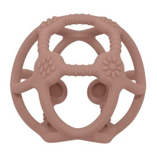 Living Textiles|playground Silicone Teether Ball Steel Rose