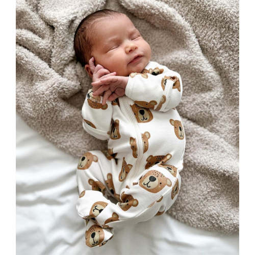 Baby Bear / Organic Zip Footie