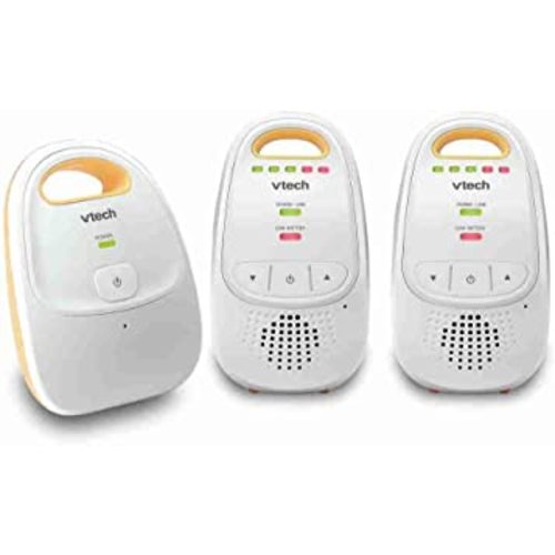 VTech Safe and Sound Audio Baby Monitor with 2 Parent Units, White, One Size