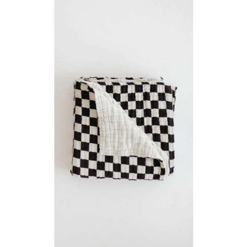 forever french baby Black Checkered | Quilt — buybuy BABY
