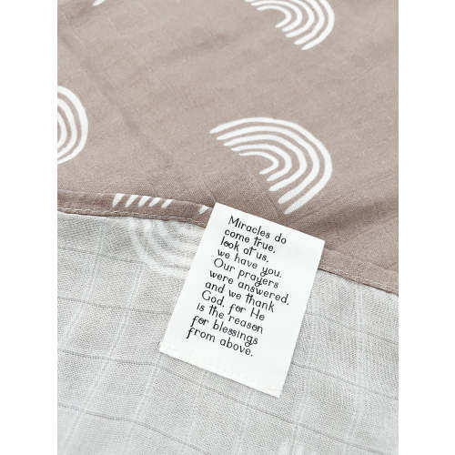 Proof Of Miracles Rainbow Swaddle Blanket – AmorClothingCo.