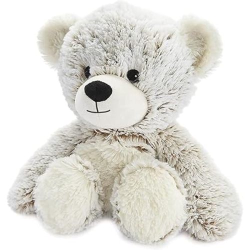 warmies Microwavable & Weighted Stuffed Animals, Marshmallow Brown Bear - Heated Stuffed Animal Plushie for Warmth & Comfort - Soft Plush Toys for Adults & Children (Boys, Girls, Babies & Toddlers)