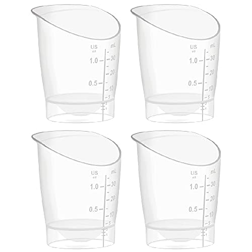 Maymom Baby Feeding Cup, Reusable and Disposable Short-Term Infant Feeding Cup for First Milk Collection, 1 oz, 4 Count