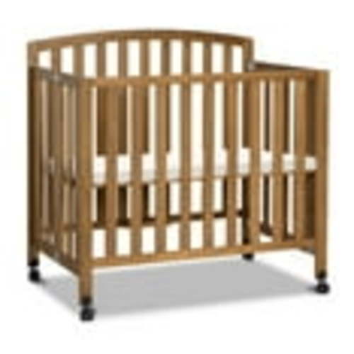 DaVinci Dylan Folding Portable 3-in-1 Mini Crib and Twin Bed, Chestnut