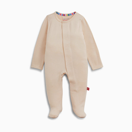 Magnetic Me Modal Magnetic Footie - Tan, Newborn