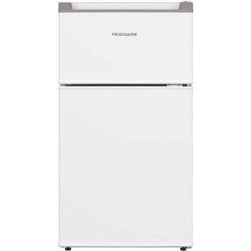 Frigidaire Compact Refrigerator with Top Freezer - 2 Door Fridge with 3.2 Cu Ft, Contemporary Series, White