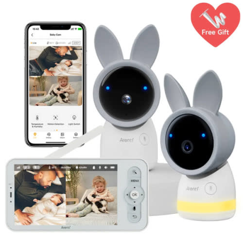 Arenti AInanny 2K UHD Video Baby Monitor with 5 Inch LCD Screen