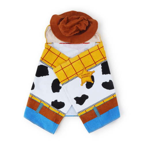 Disney Toy Story Kids Woody Hooded Cotton Towel, Multicolor, 22" x 51"