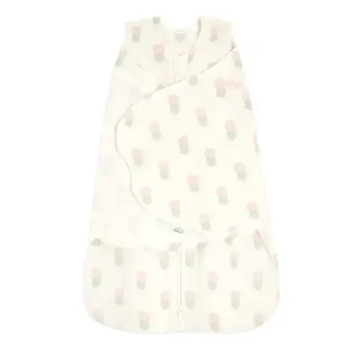 Micro-Fleece Baby Swaddle Block Flower | Newborn | HALO US