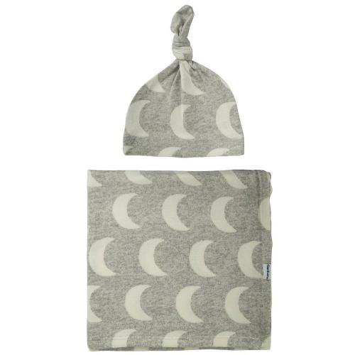 Gerber Crescent Moon Swaddle Blanket & Hat Set