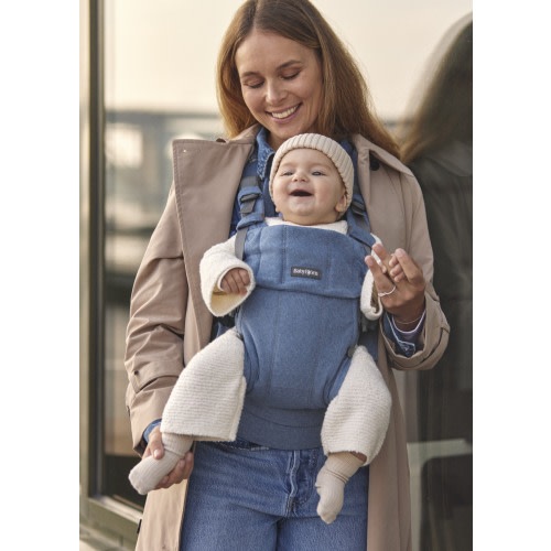 BabyBjörn Baby Carrier Harmony (Blue Woven Mélange)