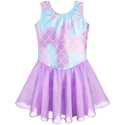 Girls Gymnastics Skirted Leotards Ballet Tutu Dance Dress Mermaid Unicorn Gymnastic Skirt(Baby Girls/Toddler Girls/Big Girls)