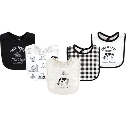 Hudson Baby Unisex BabyCotton Bibs