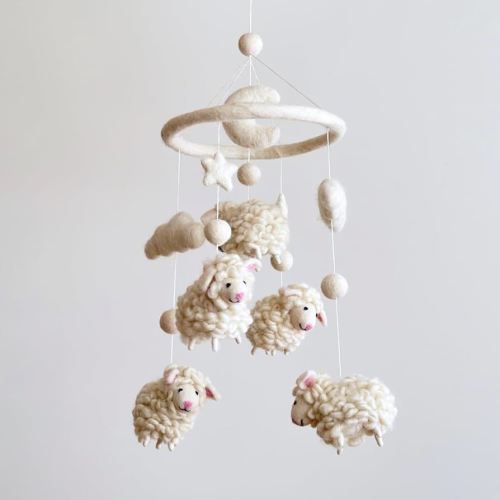 Felt Baby Mobile - Counting Sheep