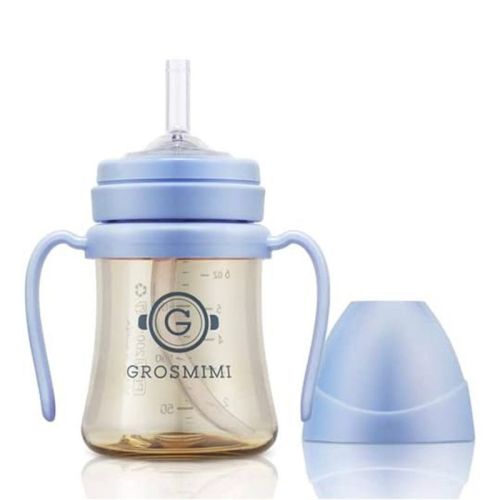 Grosmimi PPSU Straw Cup - 6oz (6 Months+) Skyblue 6oz
