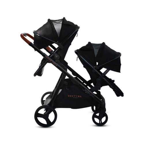 Ventura Single to Double Sit-n-Stand Stroller & 2nd Toddler Seat (Package # 3)