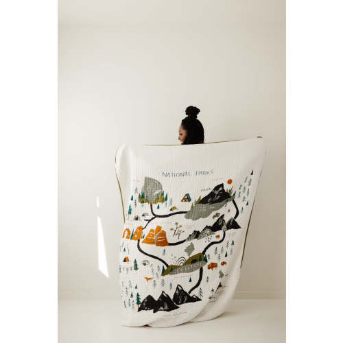 Large National Parks Throw Blanket