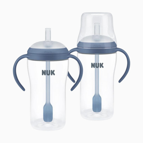 NUK Perfect Match Learner Straw Cup - Blue, 8 Oz, 2