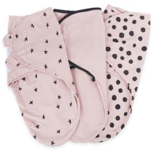 Ely's & Co. Adjustable Swaddle Blankets Blush Abstract Combo 3 Pack