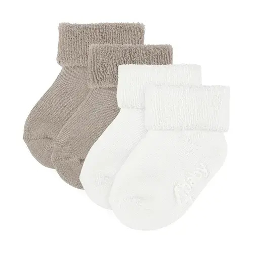 4Baby 2 Pack Booties Natural | Baby Bunting AU