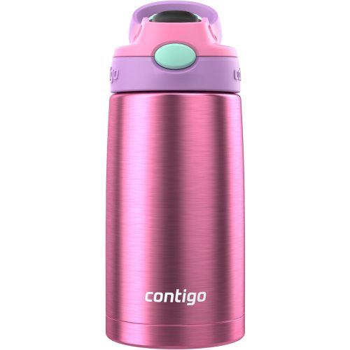 Contigo Autospout Water Bottle with Straw 13 oz Azalea/Pansy