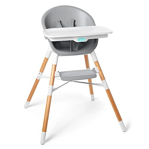Skip Hop Baby High Chair, Eon 4-in-1, Grey/White