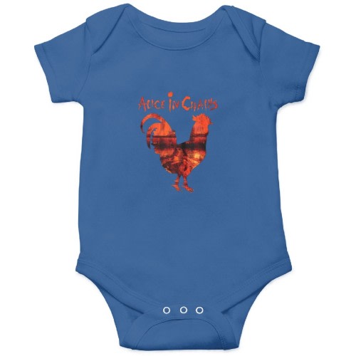 Alice inChains Rooster Dirt Layne Staley Rock Onesies Kids's Short Sleeve Onesie 12M Royal sold by Ernestinahah | SKU 568192269 | Printerval