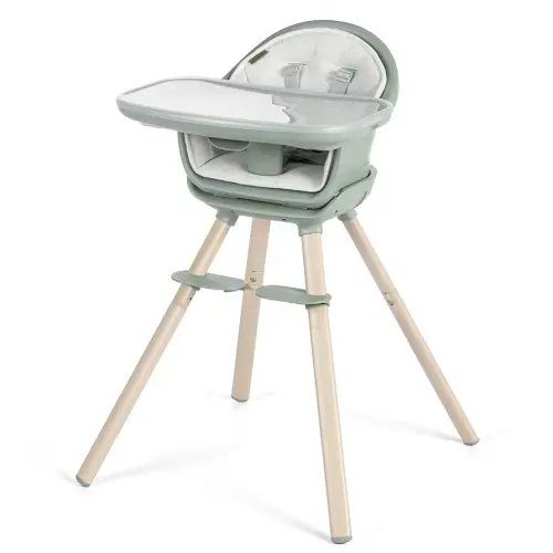 Maxi-Cosi Moa 8-in-1 High Chairs for Babies and Toddlers, Machine Washable Infant High Chair, Compact, Convertible High Chair Lightweight Design, Classic Green