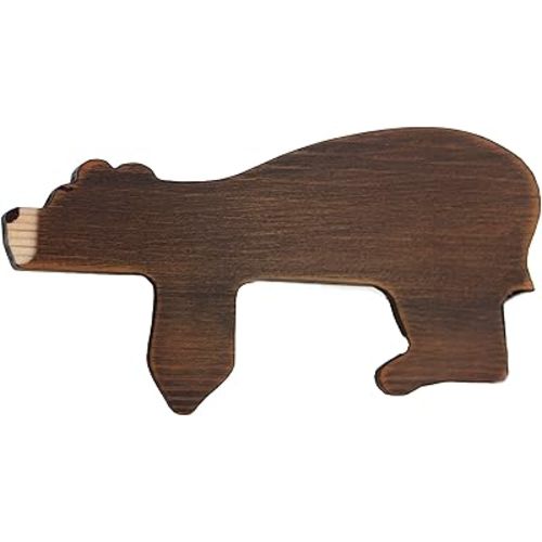 Decocove Door Topper (Wood - Right Side) - Adorable Bear Shape Door Topper - Handcrafted Wood Decor for a Rustic Touch