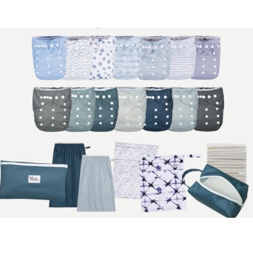 Cloth Diaper Starter Kit - Blue