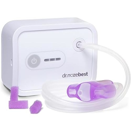 Dr. Noze Best - NozeBot | Electric Baby Nasal Aspirator | Hospital Grade Suction | Nose Sucker and Nasal Vacuum | Safe for Infants and Toddlers (Mild to Severe Congestion - The Original NozeBot)