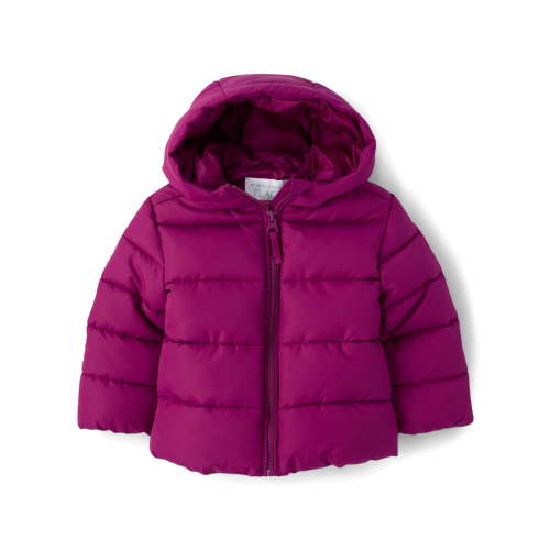 The Children's Place Baby Toddler Girls Winter Hooded Puffer Jacket, Sizes 12M-5T