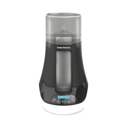 Baby Brezza Fast Baby Bottle Warmer - Baby Milk + Breastmilk Warmer Defroster – 2 Unique Temperatures for Breastmilk + Formula - Universal Fit for All Bottles, Bags + Jars