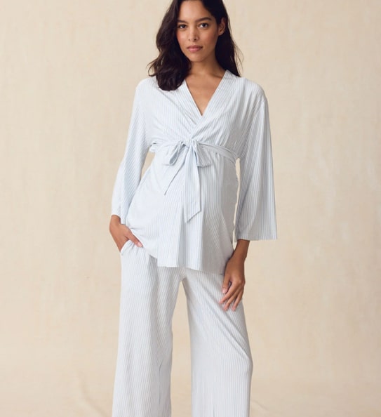 LAKE | Women | DreamModal® Pajamas | Fog Maternity Kimono Bundle