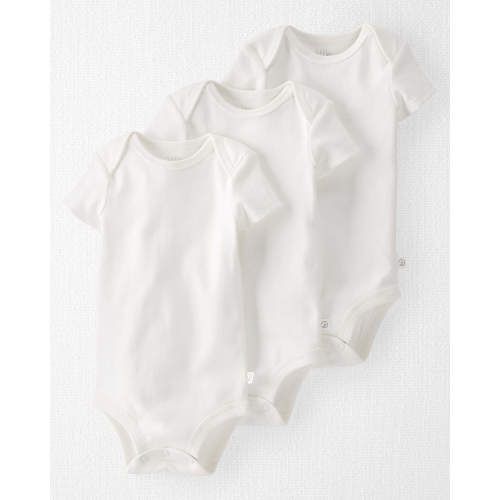 Baby 3-Pack Organic Cotton Rib Bodysuits
- 3M - Style,White