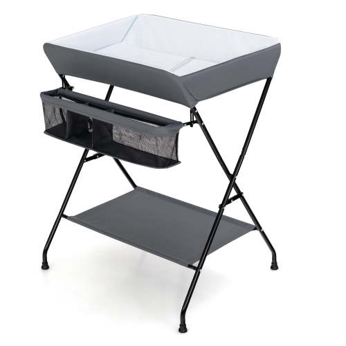 Infans Baby Infant Changing Table Folding Diaper Station Nursery w/ Storage
