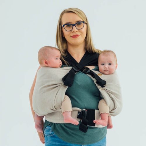 LennyTwin Carrier, Standard Size, broken-twill weave 100% cotton - PEANUT BUTTER