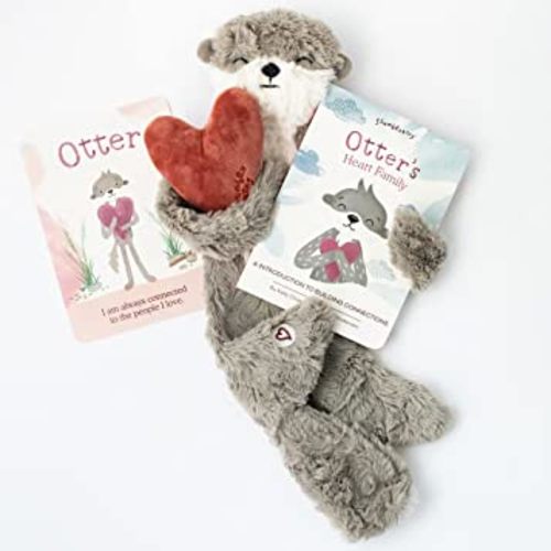 Slumberkins 14" Otter Snuggler & Board Book Set | Supports Family Bonding, Building Connections & Acceptance | Social Emotional Learning Soft Plush Animal Gifts for Babies & Toddlers, Ages 0+