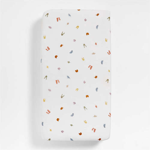 Supersoft Forest Animals Organic Cotton Baby Crib Fitted Sheet