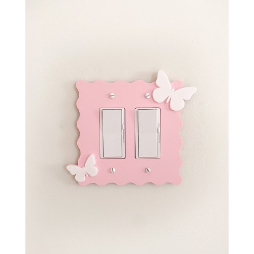 Butterfly Wave Light Switch Plate Cover - Light Switch Cover - Custom Switch Plate Cover