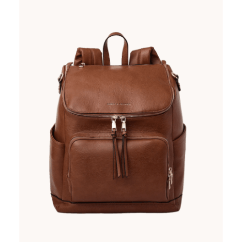 Lullaby Diaper Backpack Chestnut | Poppy and Peonies – www.poppyandpeonies-us.com