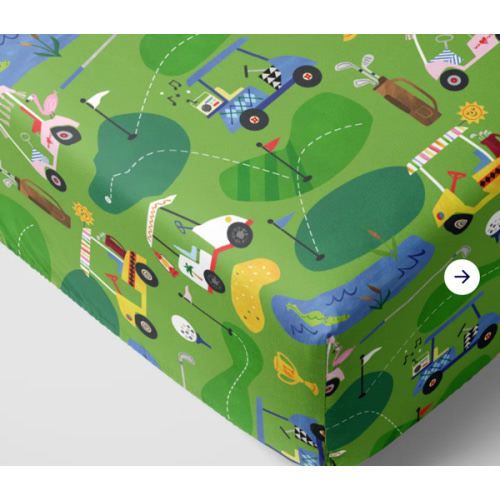 Fairway Fun Fitted Crib Sheet - Little Sleepies