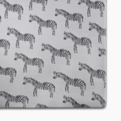 Oilo Studio Jersey Crib Sheet - Zebra