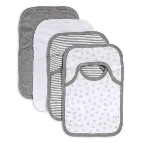 Bee Essentials Organic Neutral Baby Bibs Set of 4 | Burt's Bees Baby®