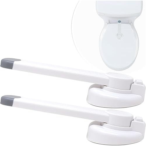 Mars Baby Child Safety Toilet Seat Lock - Easy to Install and Use Toilet Lock, Baby Proof Your Bathroom - Easy Install No Tools Needed - Fits Most Toilets - 2 Pack