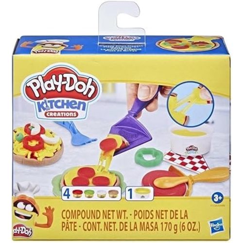 Play-Doh Kitchen Creations- Cheesy Pizza Playset for Kids 3 Years and Up, Non-Toxic